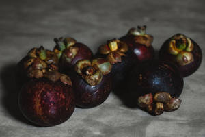 Overripe Australian Mangosteen Fruit Wallpaper