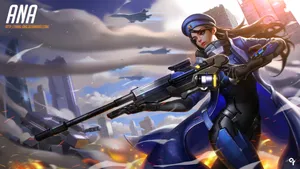 Overwatch Character Hero Ana Hd Wallpaper