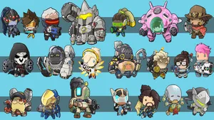 Overwatch Heroes Miniatures Hd Wallpaper