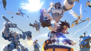 Overwatch Playable Characters In Action Hd Wallpaper
