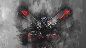 Overwatch Reaper Sketch Art Hd Wallpaper