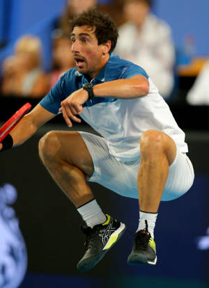 Pablo Cuevas Jumping Wallpaper