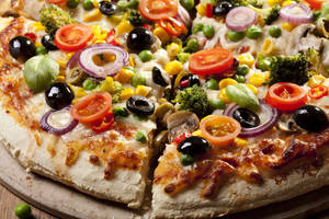 Pacific Veggie Dominos Pizza Wallpaper