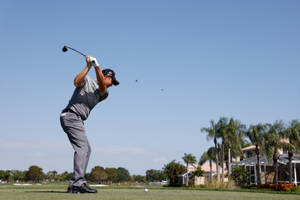 Padraig Harrington Mid-swing Shot Wallpaper