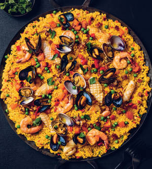 Paella De Marisco Dish Wallpaper