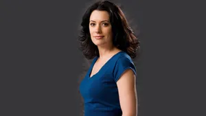 Paget Brewster Striking A Pose In A Stunning Photoshoot Wallpaper