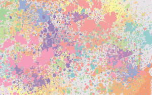 Paint Splats Cute Pastel Colors Wallpaper