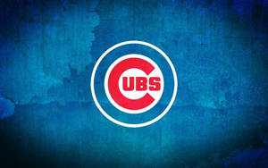 Painted Background Chicago Cubs Logo Wallpaper