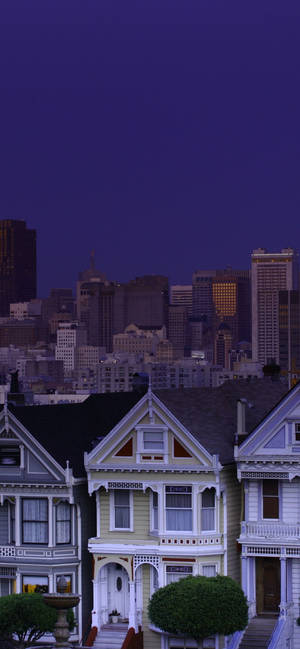 Painted Ladies Of San Francisco Iphone Wallpaper