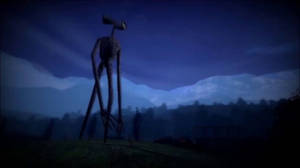 Painted Siren Head Wallpaper