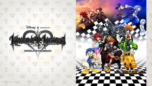 Painting With Kingdom Heart Logo Display Wallpaper