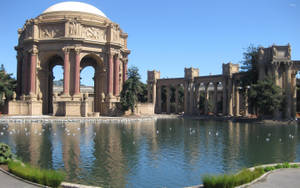 Palace Of Fine Arts Water Wallpaper