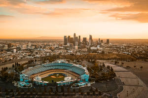 Pale Orange Los Angeles Sunset Wallpaper