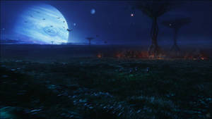 Pandora Field Under Planets Wallpaper