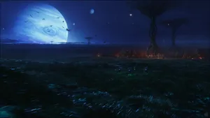 Pandora Field Under Planets Wallpaper