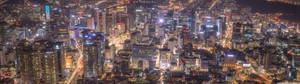 Panoramic Night Cityscape Wallpaper
