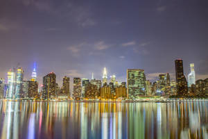 Panoramic Skyline Nyc Aesthetic Wallpaper