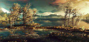 Panoramic View The Witcher 3 Wallpaper