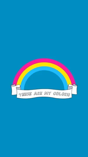 Pansexual Colors Rainbow Wallpaper