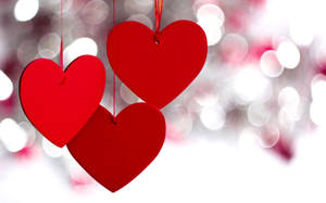 Paper Love Hearts Wallpaper