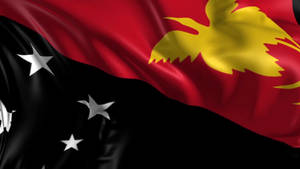 Papua New Guinea Country Flag Wallpaper