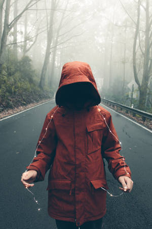 Paranormal Spooky Red Jacket Kid Wallpaper