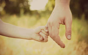 Parent Child Hand Hold Wallpaper