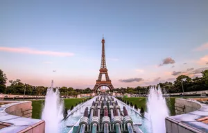 Paris Fountain Of Warsaw Trocadéro Gardens Wallpaper