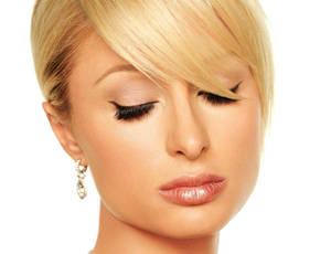 Paris Hilton Blonde Bangs Close Up Wallpaper