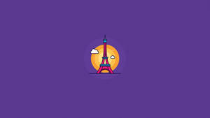 Paris Icon Minimalist Laptop Art Wallpaper