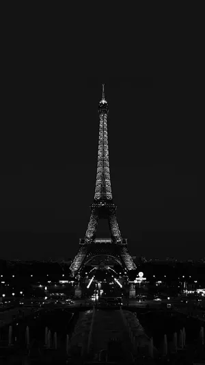 Paris Night Cute Dark Girly Wallpaper