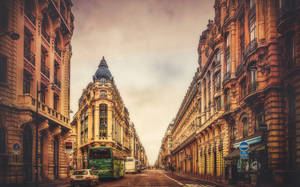 Paris Street Avenue Wallpaper