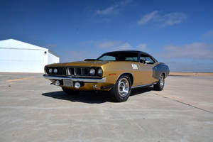 Parked 1970 Plymouth Barracuda Wallpaper