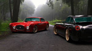 Parked Classic Nice Cars Wallpaper