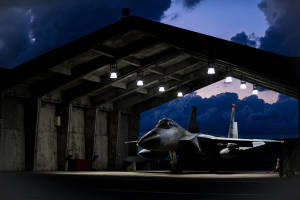 Parked F-15 Fighter Jet Wallpaper