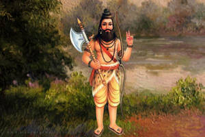 Parshuram At Lake Wallpaper