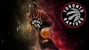 Pascal Siakam Raptors Logo Wallpaper