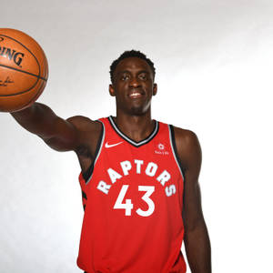 Pascal Siakam Red Nike Jersey Wallpaper