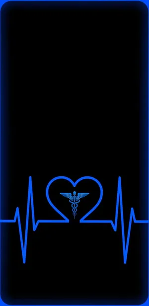 Passionate Doctor Studying Ecg Line Wallpaper