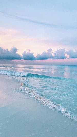 Pastel Beach Pretty Aesthetic Wallpaper