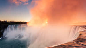 Pastel Cloud Niagara Falls Canada Wallpaper