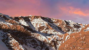 Pastel Colored Sky Mountain Macos Wallpaper