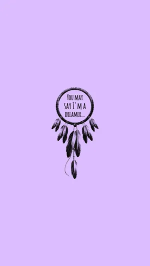 Pastel Cute Purple Aesthetic Quote Wallpaper