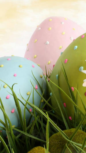 Pastel Easter Eggs Iphone Wallpaper Wallpaper