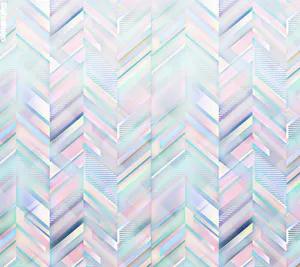 Pastel Geometric Chevron Pattern Wallpaper