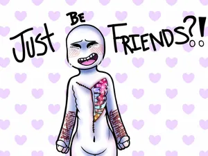 Pastel Gore Broken Hearted Man Wallpaper