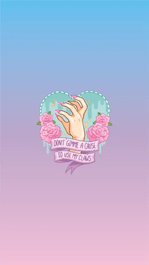 Pastel Goth Girl With Bubblegum Wallpaper WallpapersOK