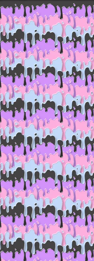 Pastel Goth Color Drip Wallpaper