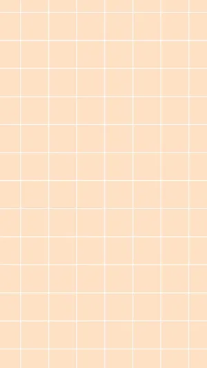 Pastel Peach Aesthetic White Tile Wallpaper