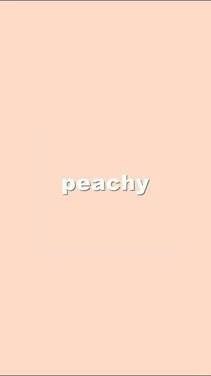 Pastel Peach White Text Aesthetic Wallpaper